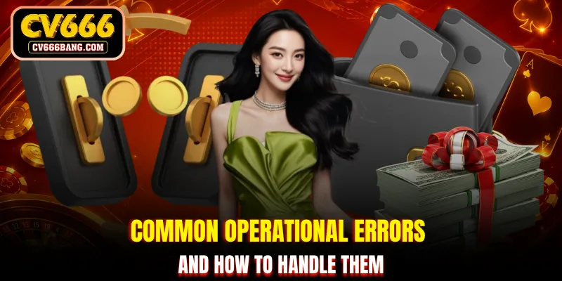 Common operational errors and how to handle them