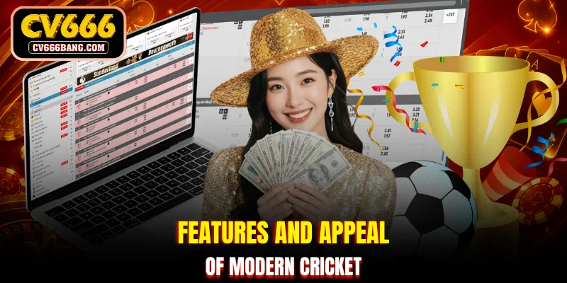 Features and appeal of modern cricket