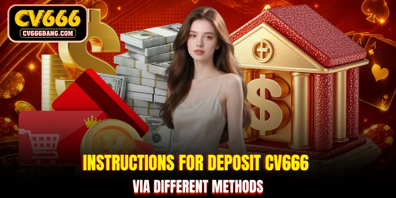 Instructions for deposit CV666 via different methods